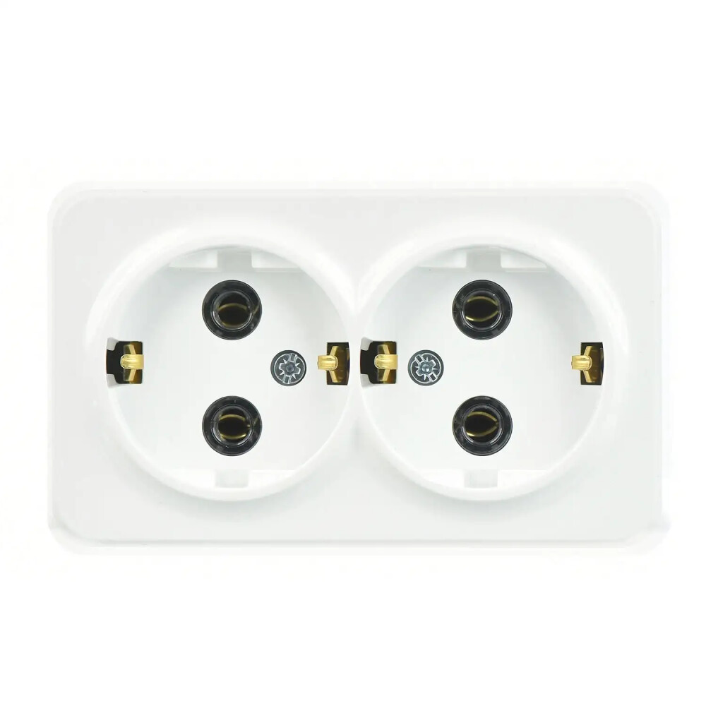 Fantasy Misya İkili Topraklı Priz, Beyaz - Günsan Elektrik