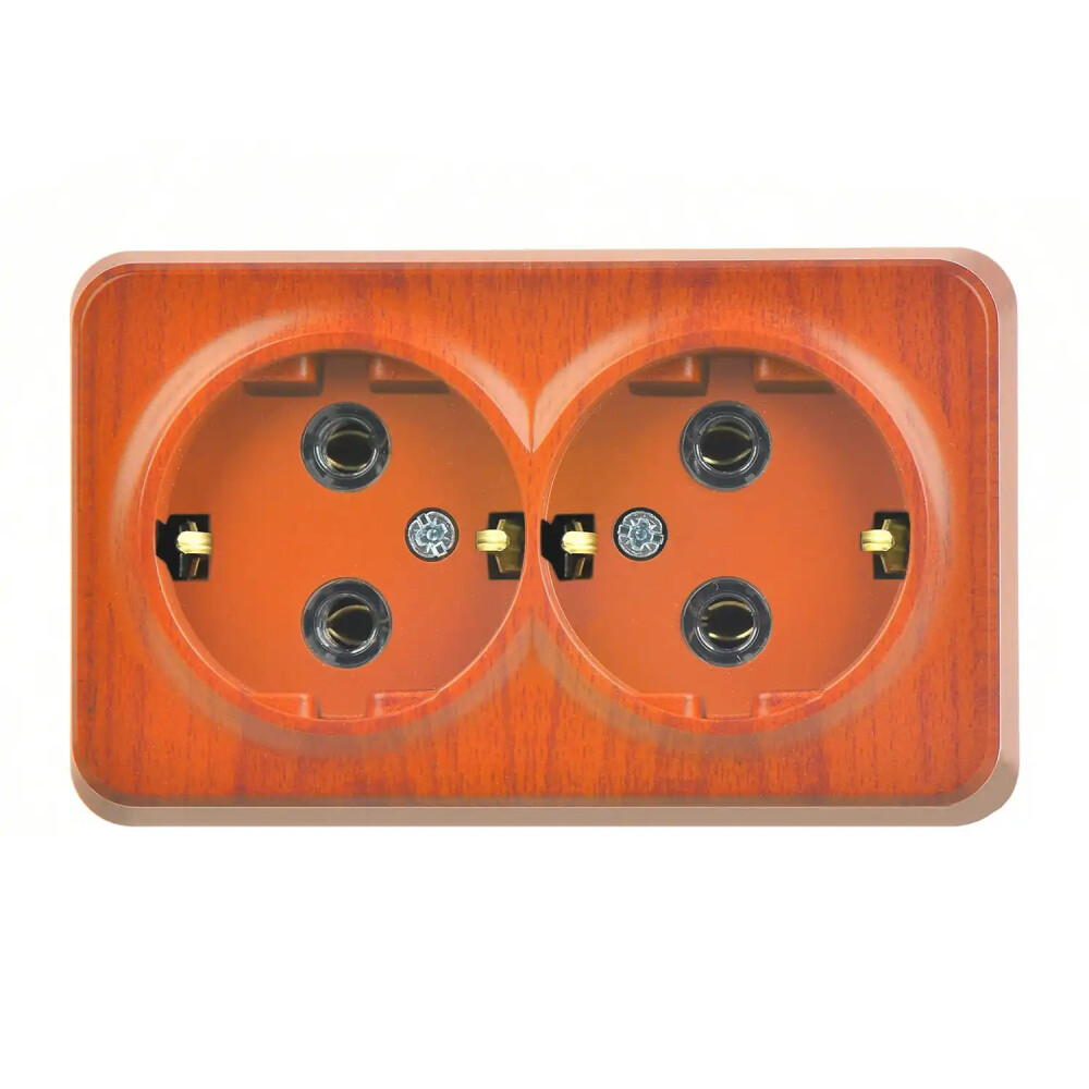 Fantasy Misya İkili Topraklı Priz, Meşe - Günsan Elektrik