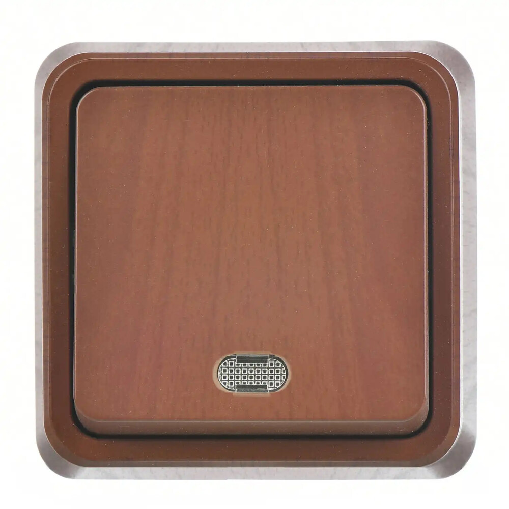 Fantasy Misya Işıklı Anahtar, Ceviz - Günsan Elektrik