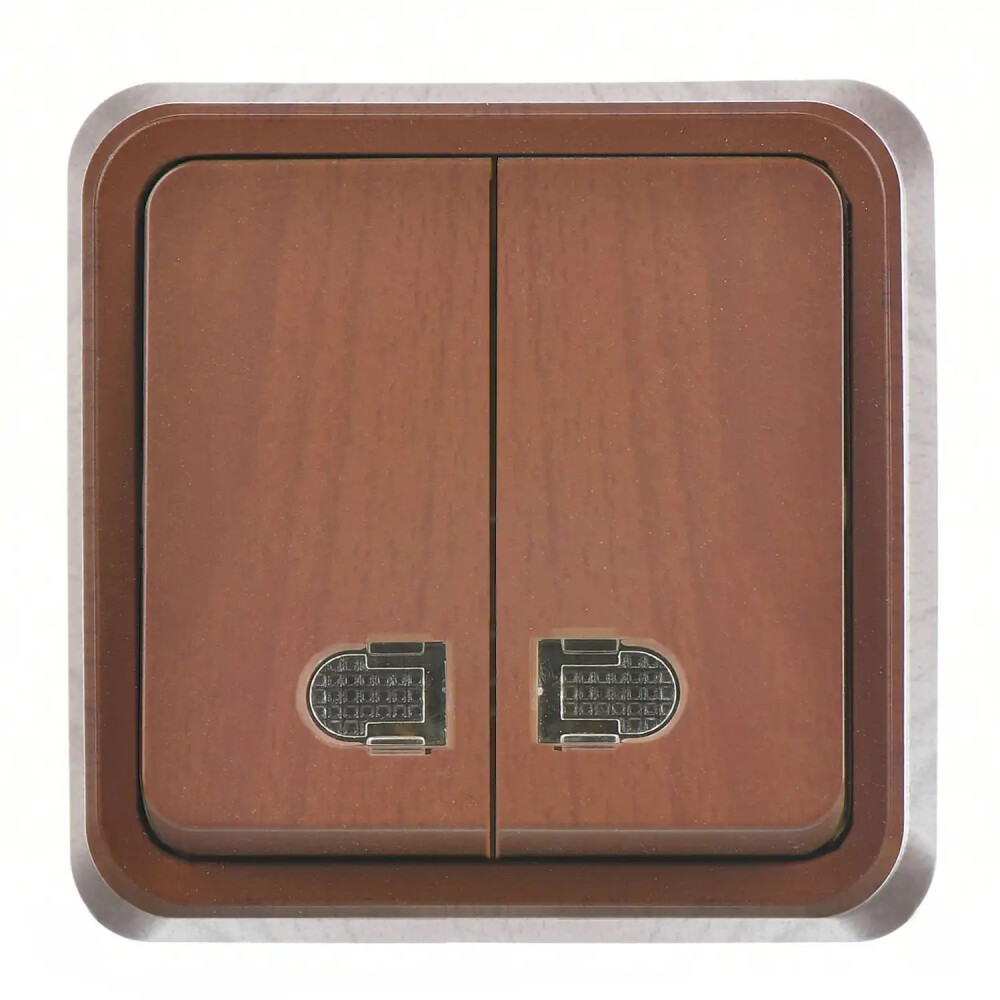 Fantasy Misya Işıklı Komütatör, Ceviz - Günsan Elektrik