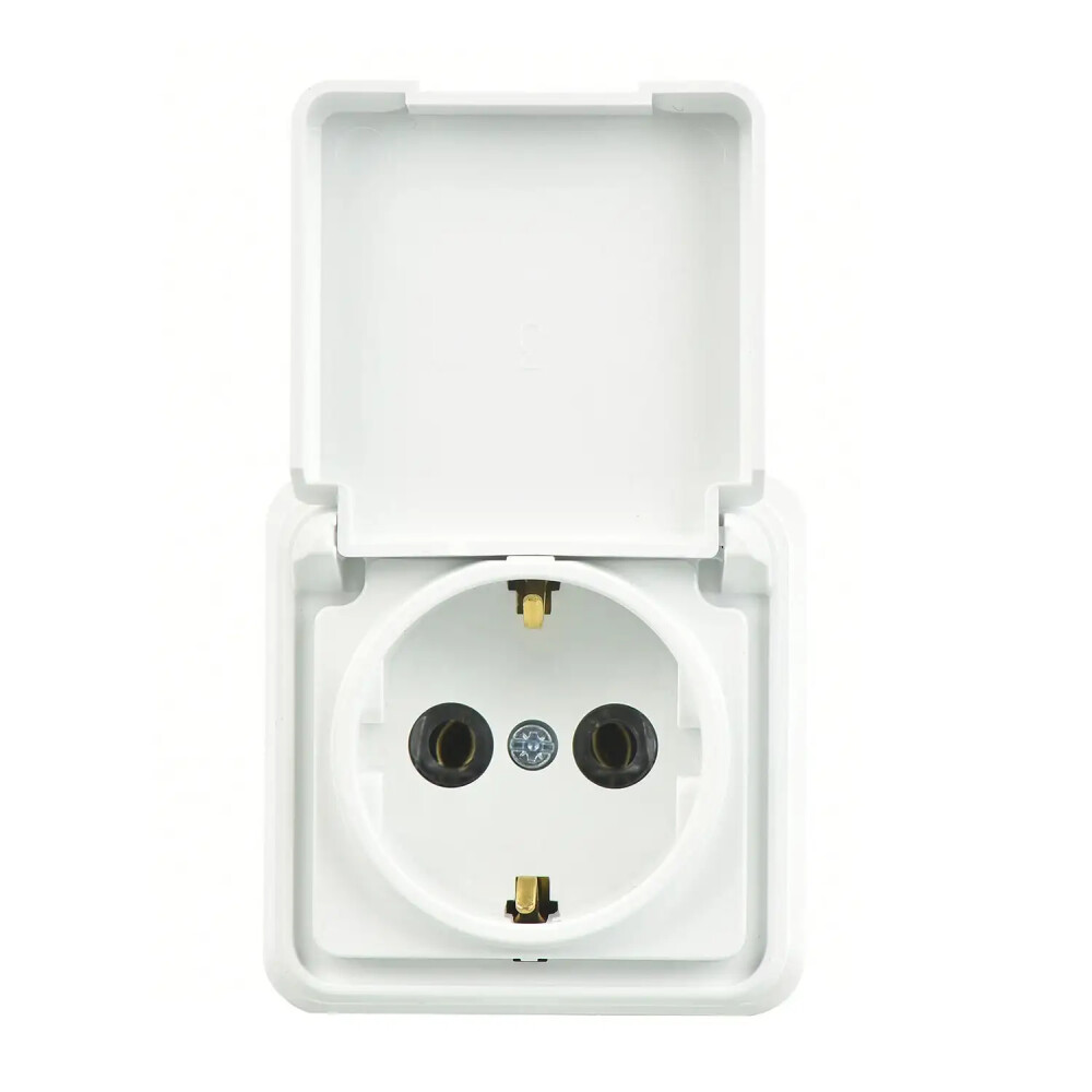 Fantasy Misya Kapaklı Topraklı Priz, Beyaz - Günsan