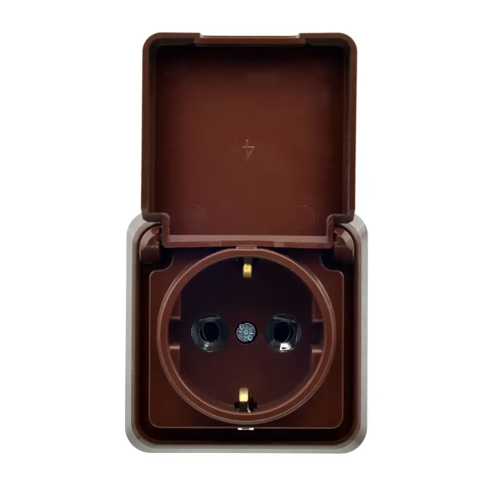 Fantasy Misya Kapaklı Topraklı Priz, Ceviz - 1