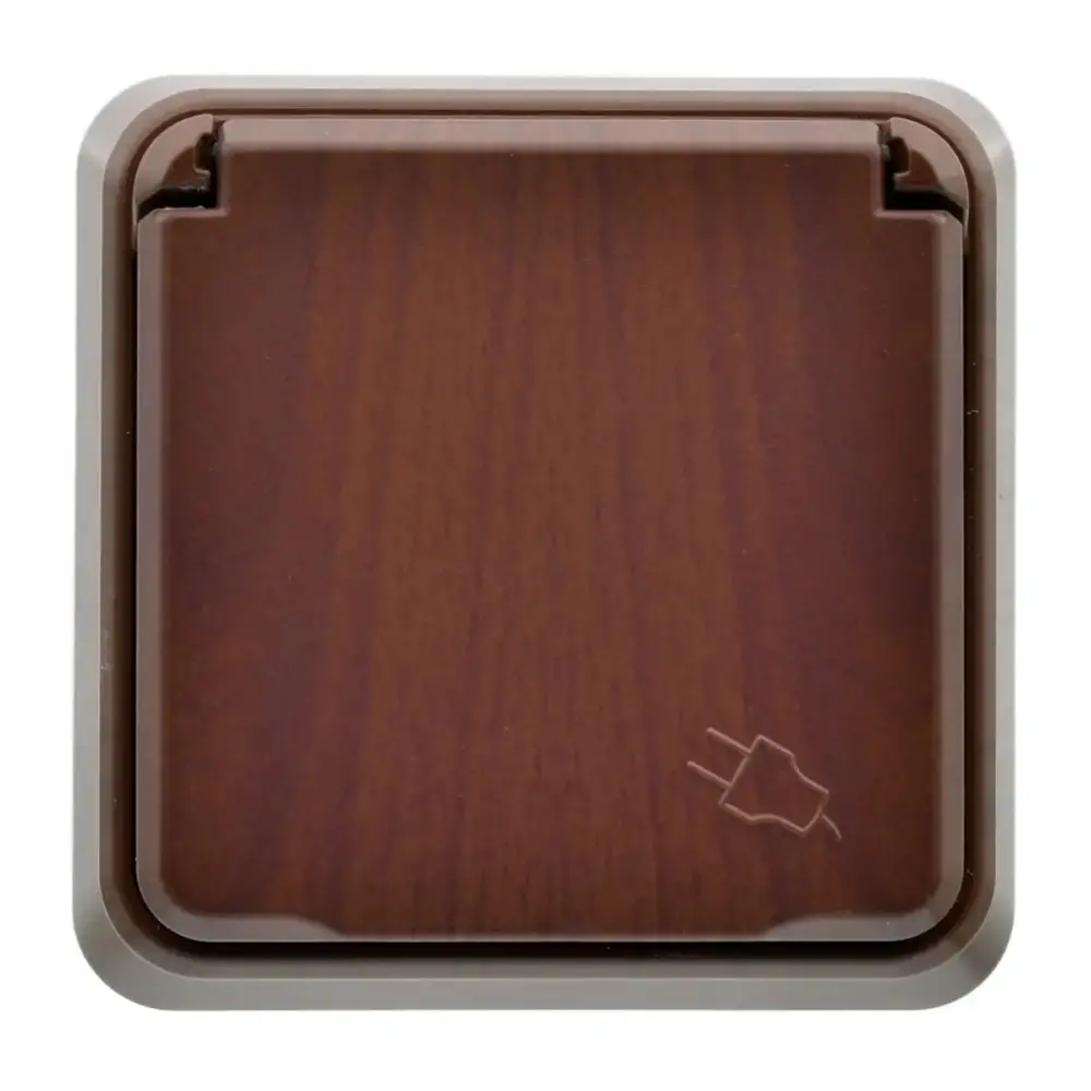 Fantasy Misya Kapaklı Topraklı Priz, Ceviz - 3