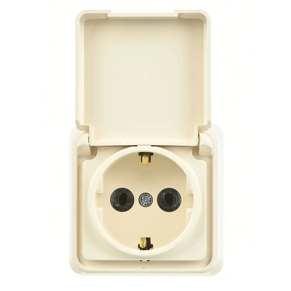 Fantasy Misya Kapaklı Topraklı Priz, Krem 