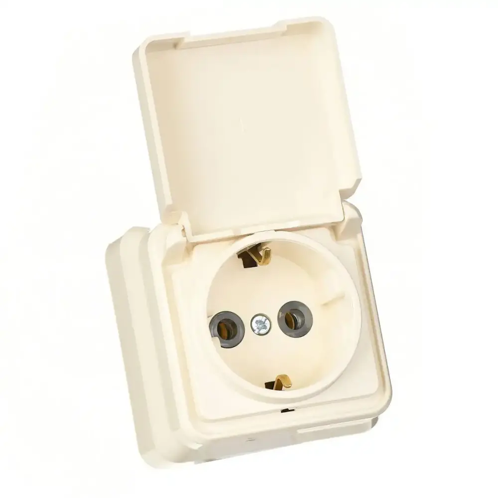 Fantasy Misya Kapaklı Topraklı Priz, Krem - 2