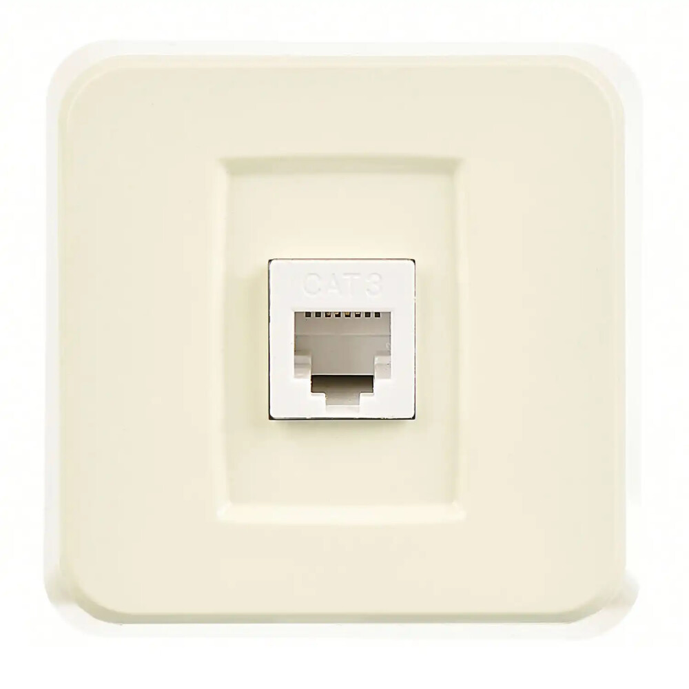 Fantasy Misya Nümeris Telefon Prizi (Cat3), Krem - Günsan Elektrik