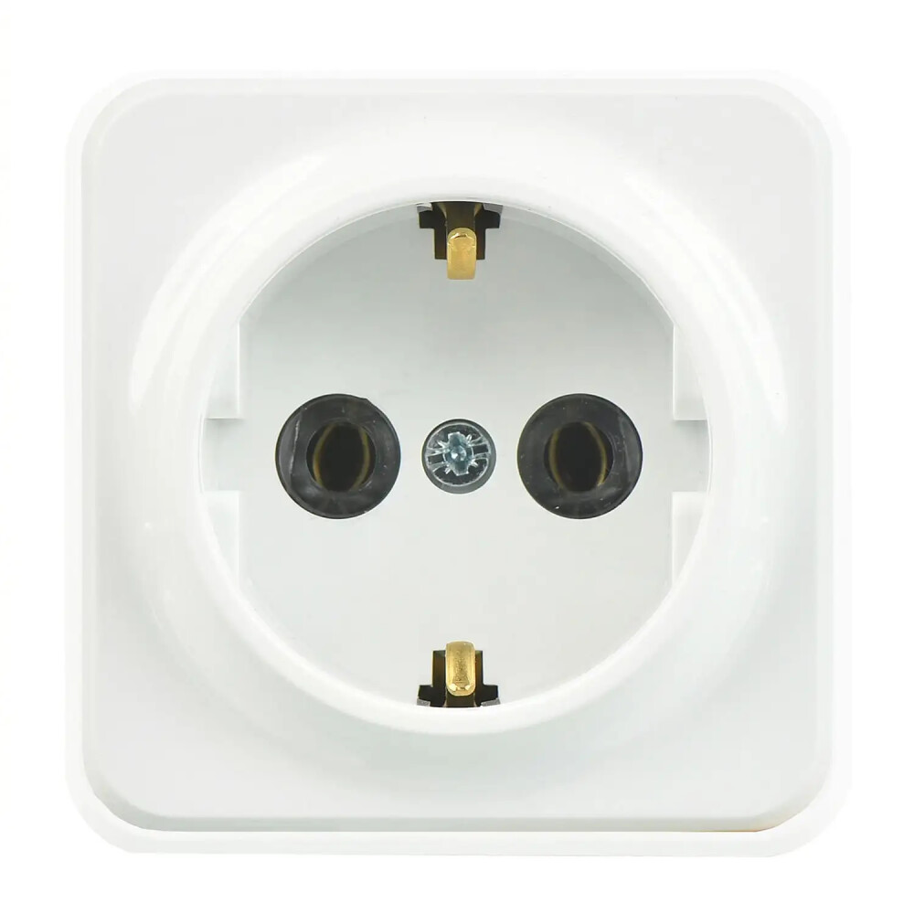 Fantasy Misya Topraklı Priz, Beyaz - Günsan