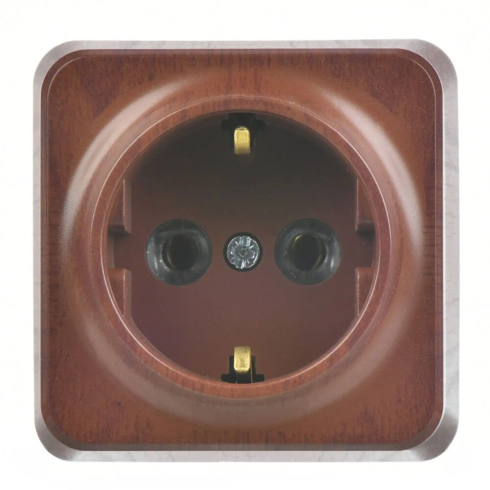 Fantasy Misya Topraklı Priz, Ceviz - Günsan Elektrik