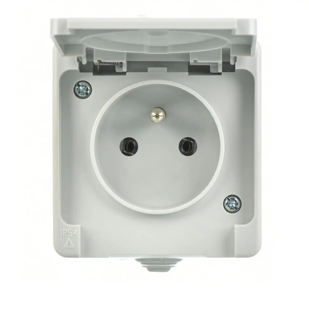 Fantasy Nemliyer Çocuk Korumalı Kapaklı UPS Priz, Gri - Günsan Elektrik