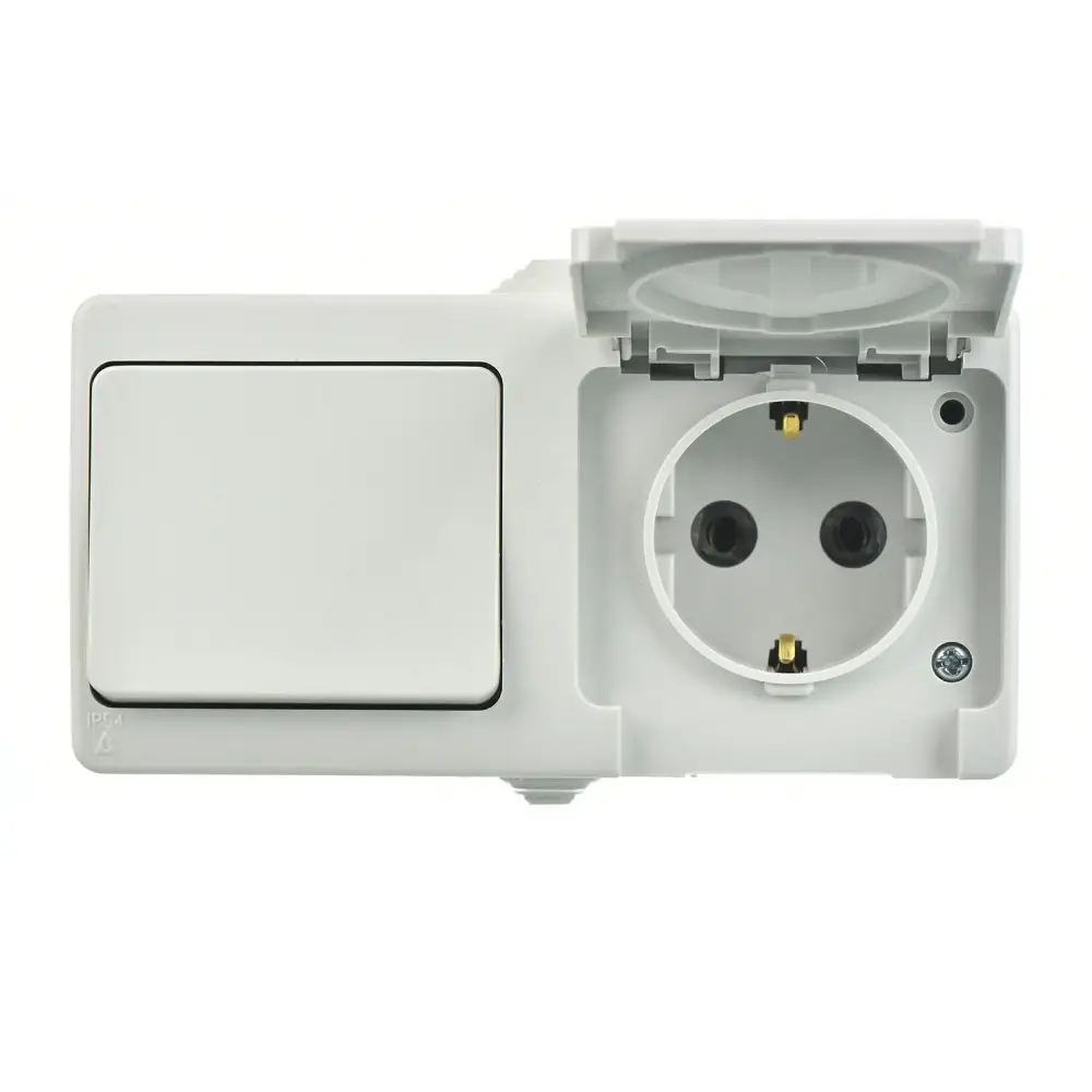 Fantasy Nemliyer İkili Grup (Anahtar + Kap. Top. Priz), Gri - 1