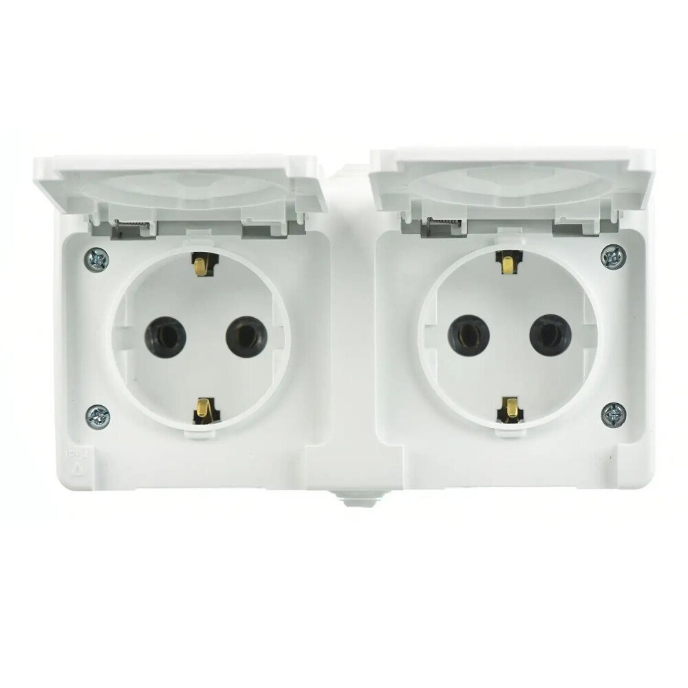 Fantasy Nemliyer İkili Grup (Kap. Top. Priz + Kap. Top. Priz), Beyaz - Günsan Elektrik