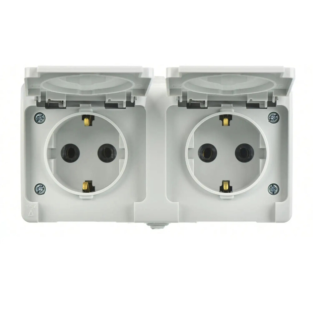 Fantasy Nemliyer İkili Grup (Kap. Top. Priz + Kap. Top. Priz), Gri - Günsan Elektrik