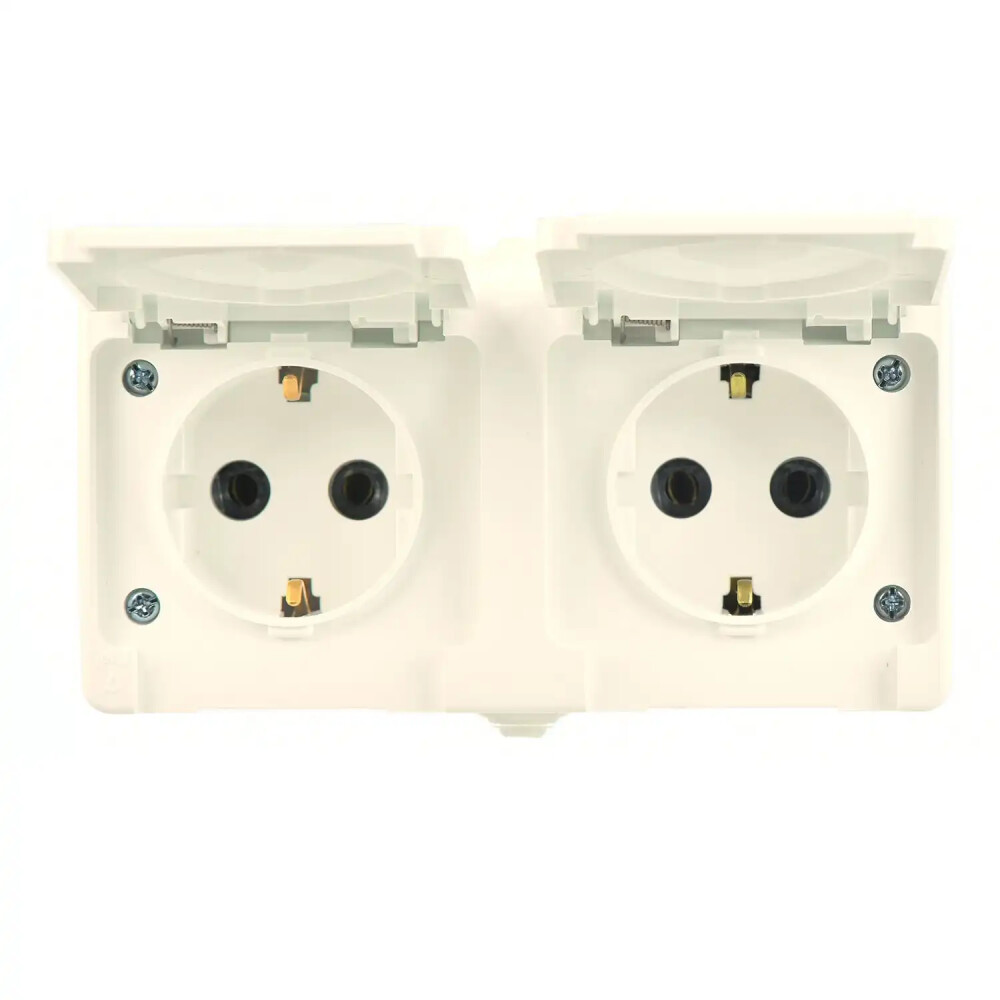 Fantasy Nemliyer İkili Grup (Kap. Top. Priz + Kap. Top. Priz), Krem - Günsan Elektrik