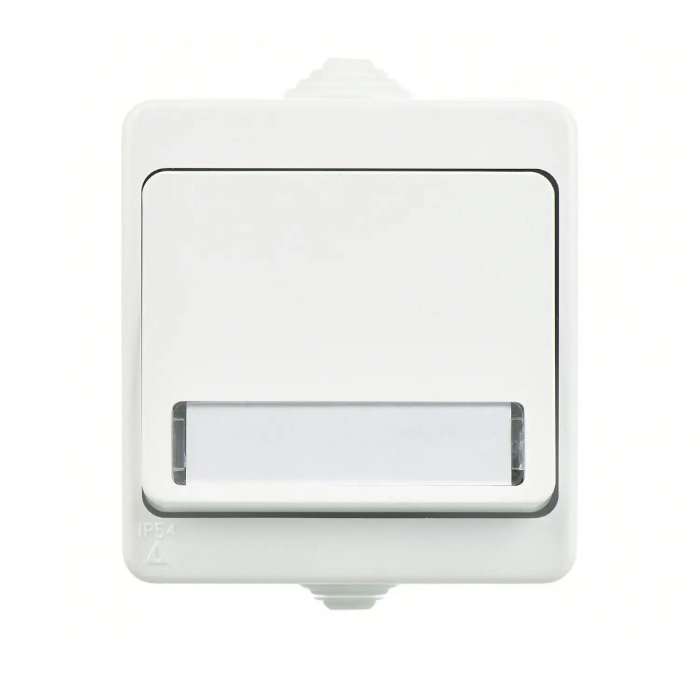 Fantasy Nemliyer Işıklı Etiketli Zil Butonu, 12V, Beyaz - Günsan Elektrik