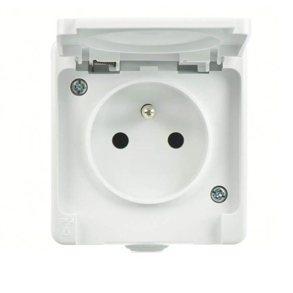 Fantasy Nemliyer Kapaklı UPS Priz, Beyaz - Günsan Elektrik