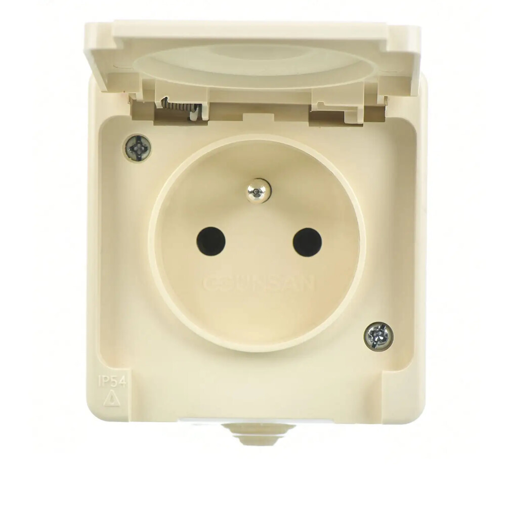 Fantasy Nemliyer Kapaklı UPS Priz, Krem - Günsan Elektrik