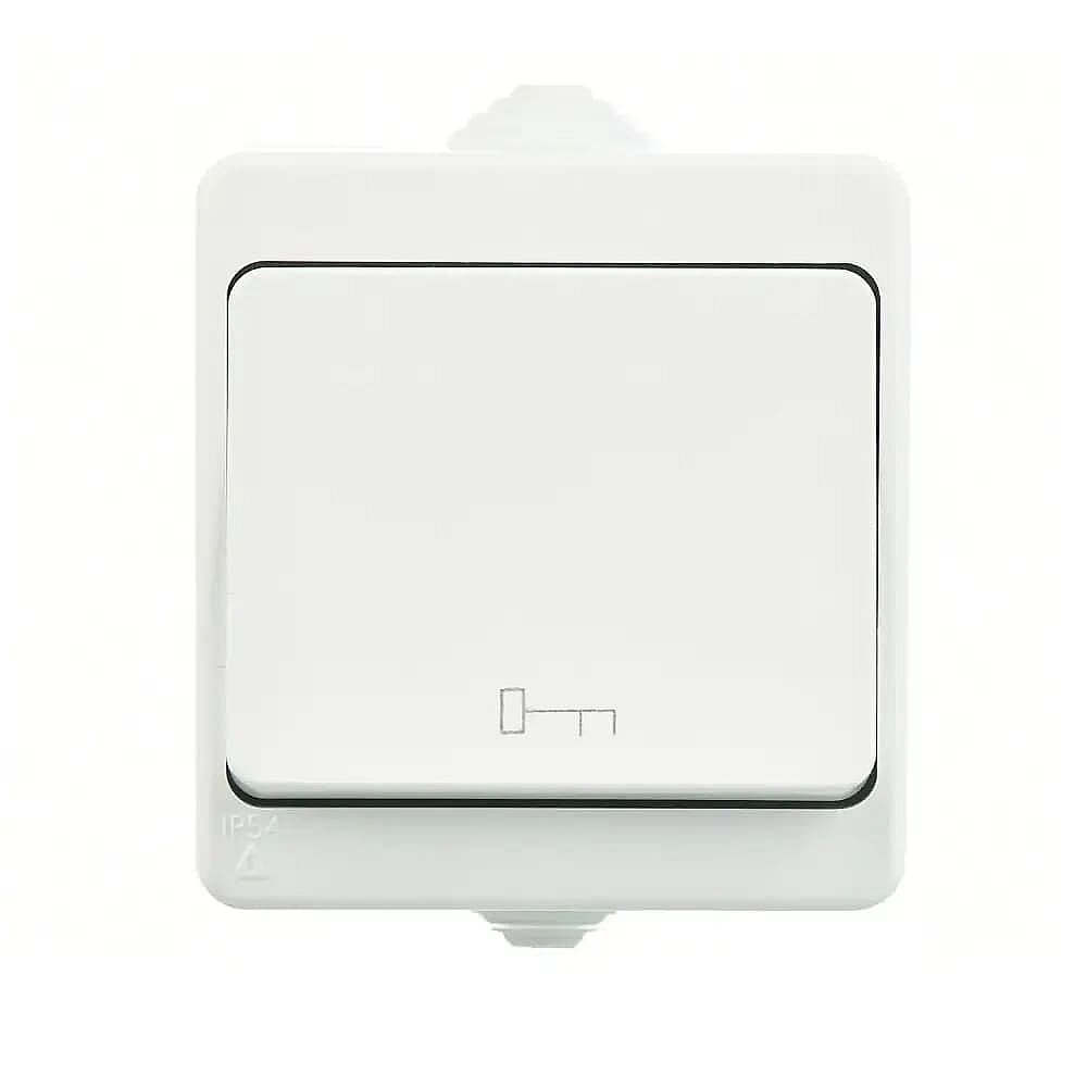 Push Button with Key Symbol, White - Günsan