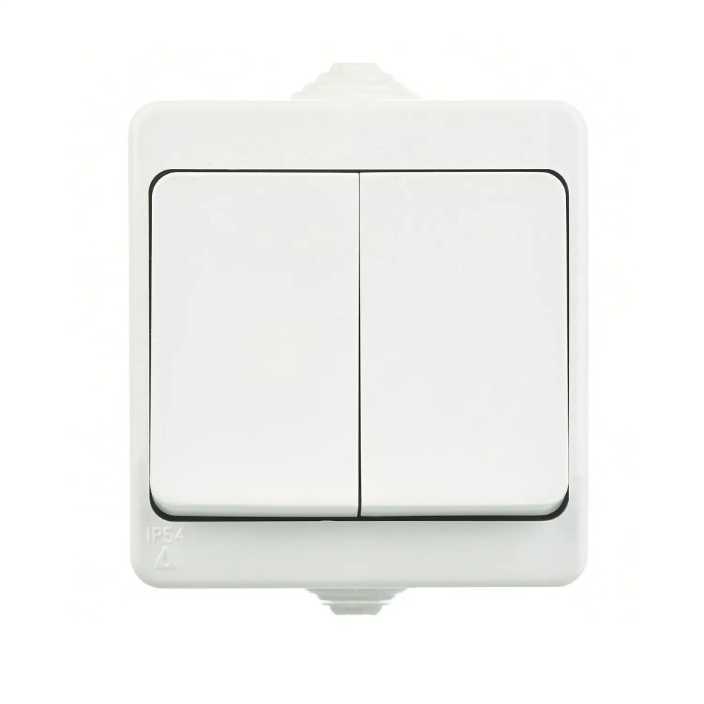 2 Gang Switch, White - Günsan