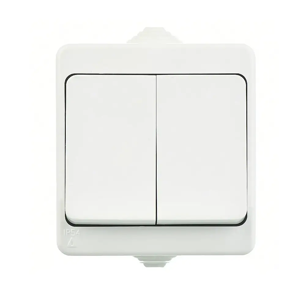 2 Gang Switch, White - Günsan