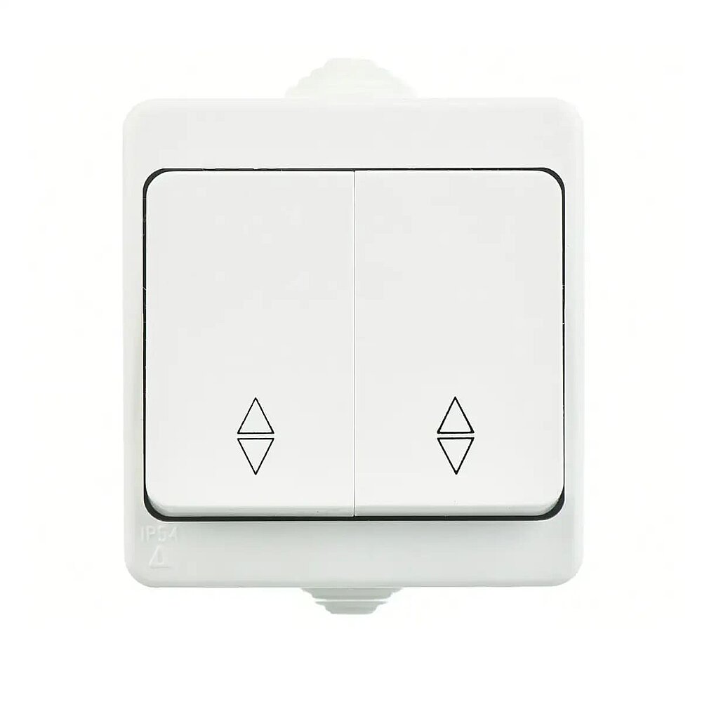 2 Gang 2 Way Switch, White - Günsan