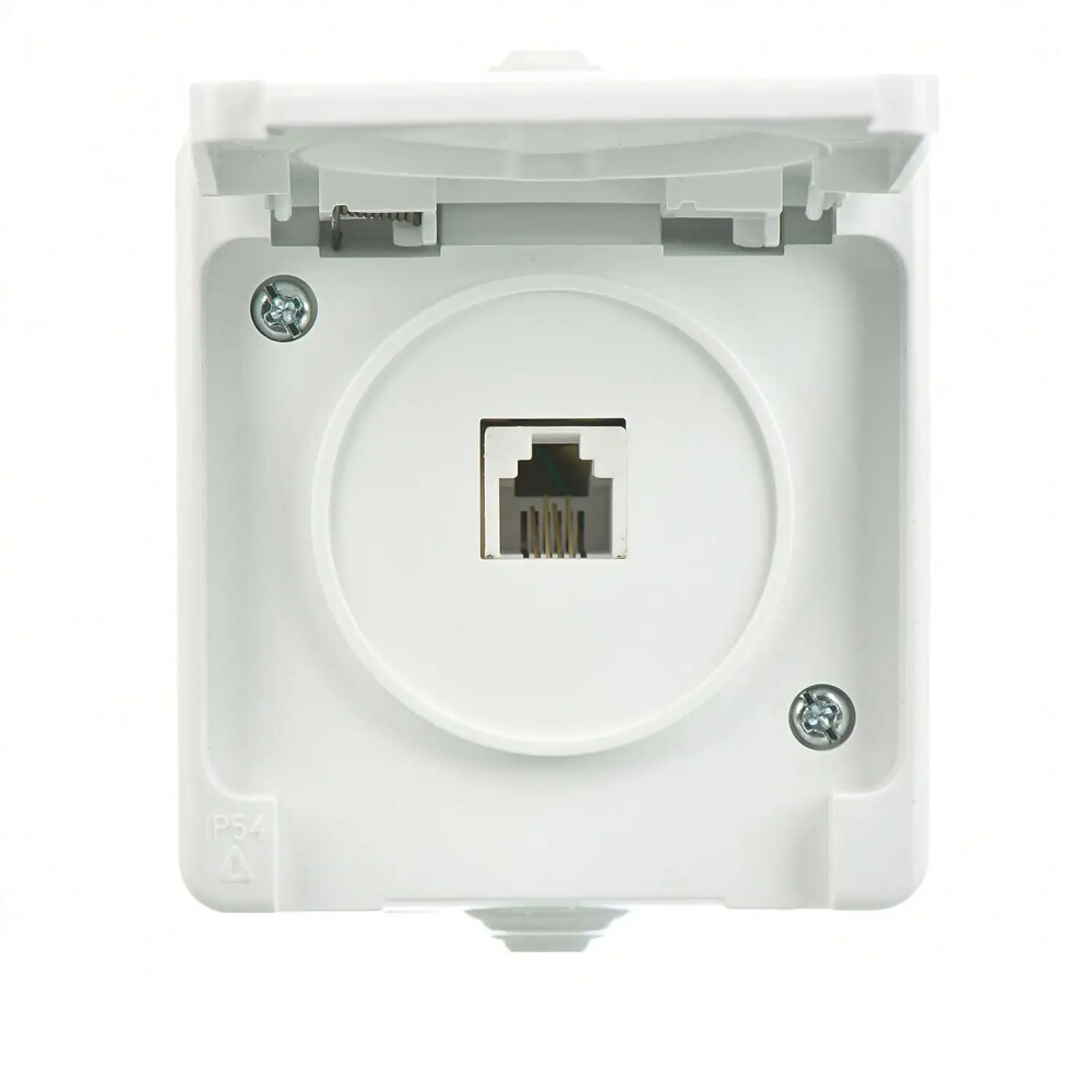 Fantasy Nemliyer Nümeris Telefon Prizi (Cat3), Beyaz - Günsan Elektrik