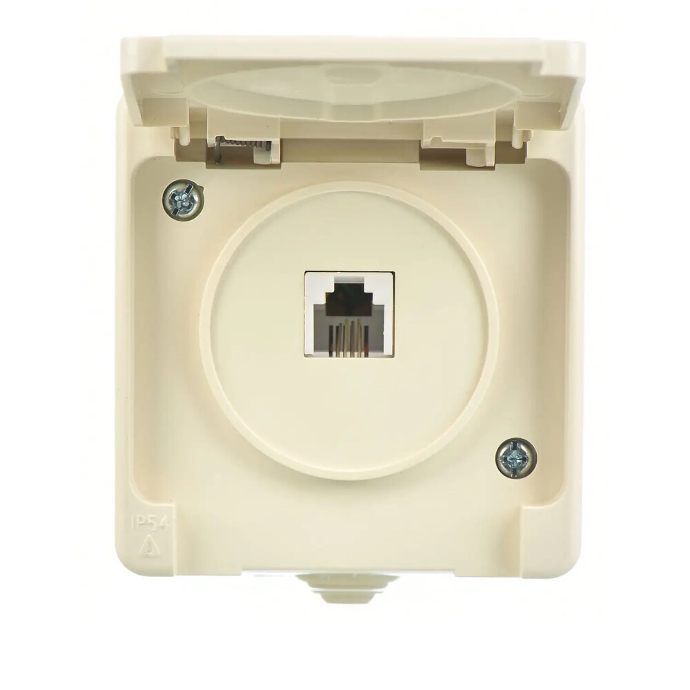 Fantasy Nemliyer Nümeris Telefon Prizi (Cat3), Krem - Günsan Elektrik