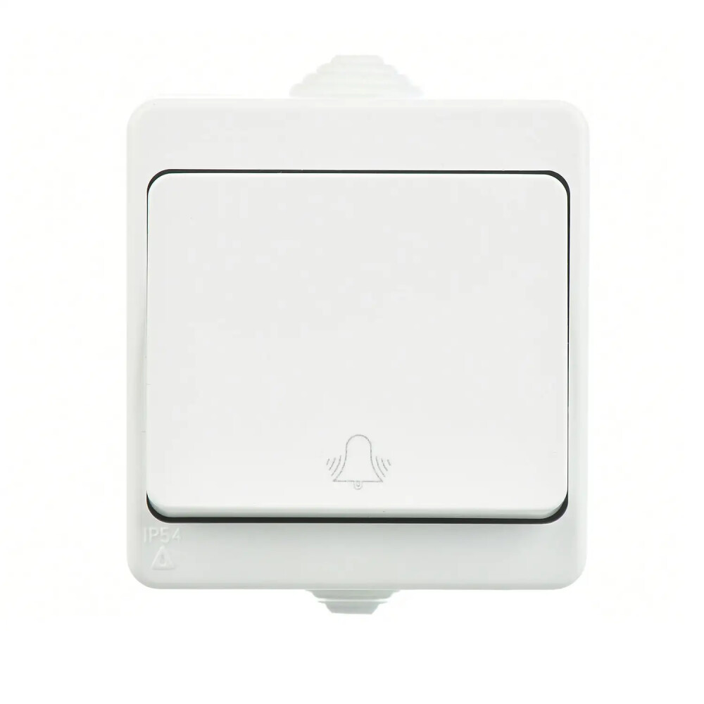 Push Button with Bell Symbol, White - Günsan