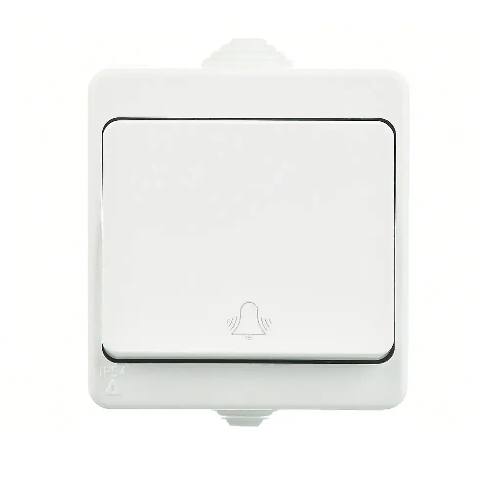 Push Button with Bell Symbol, White - Günsan