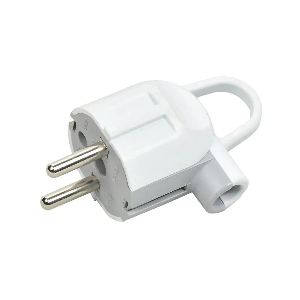 Fantasy Topraklı Erkek Fiş (L) (kulplu), Beyaz - Günsan Elektrik