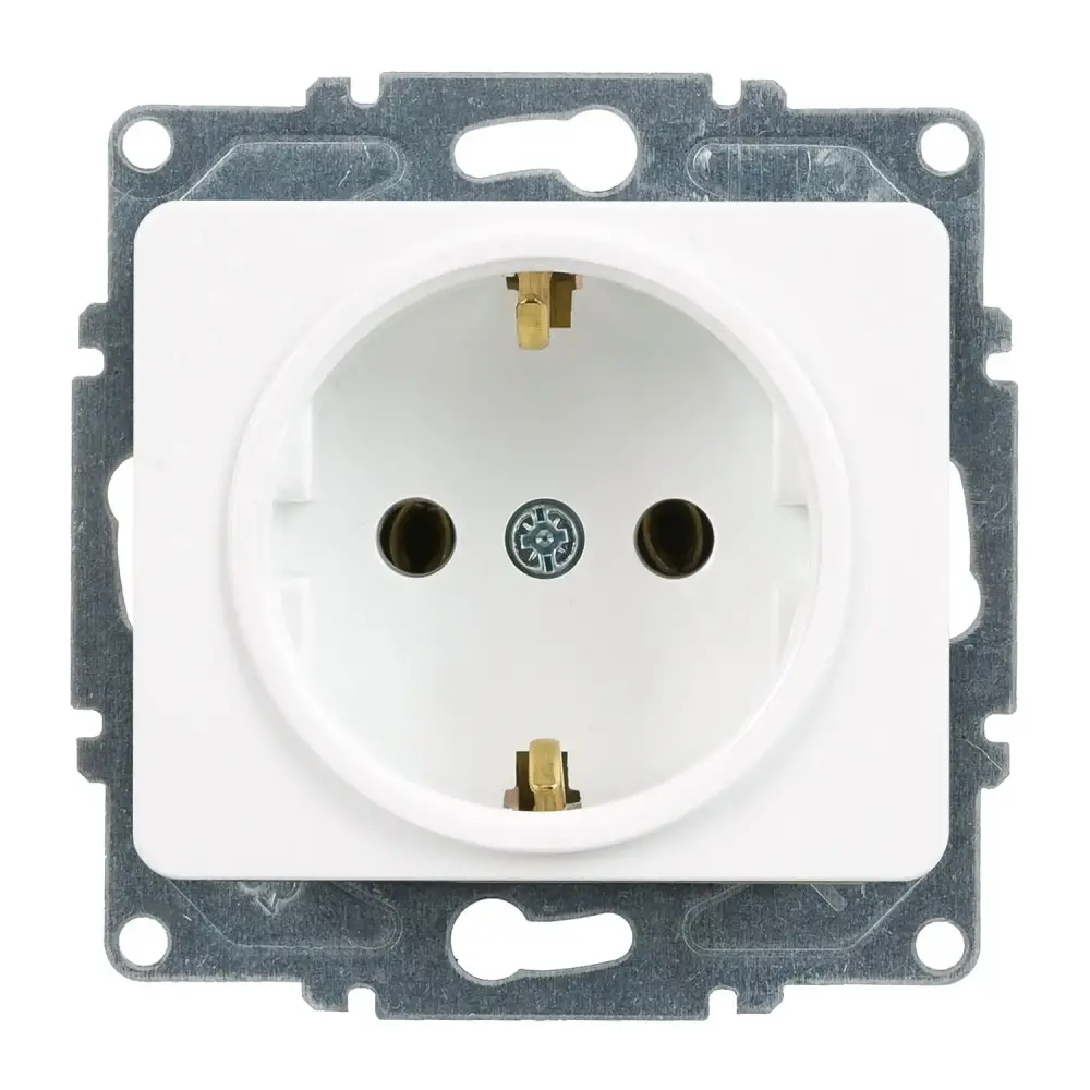 Fantasy Topraklı Priz, Beyaz (Mekanizma + Tuş/Kapak) 