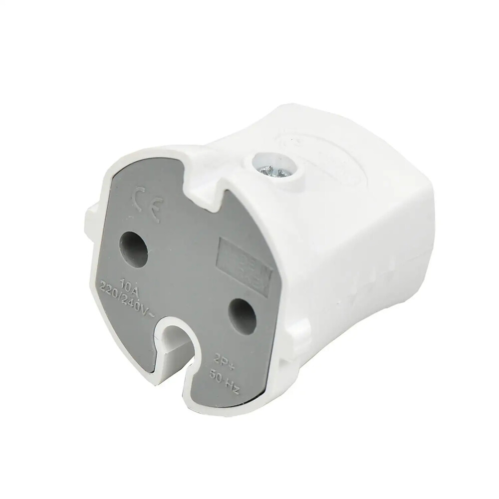 Fantasy Topraksız Dişi Fiş, Beyaz - Günsan Elektrik