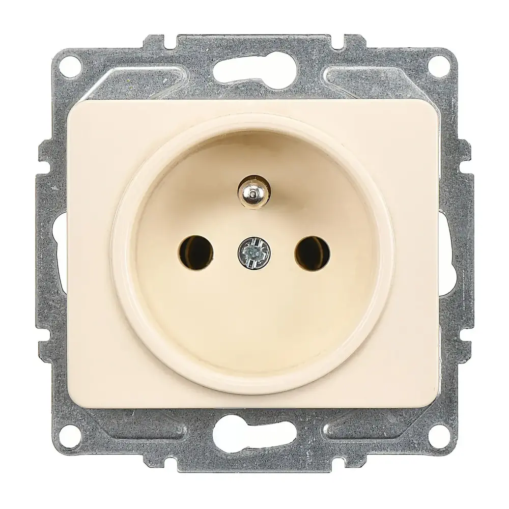 Fantasy UPS Priz (klipsli), Krem (Mekanizma + Tuş/Kapak) 