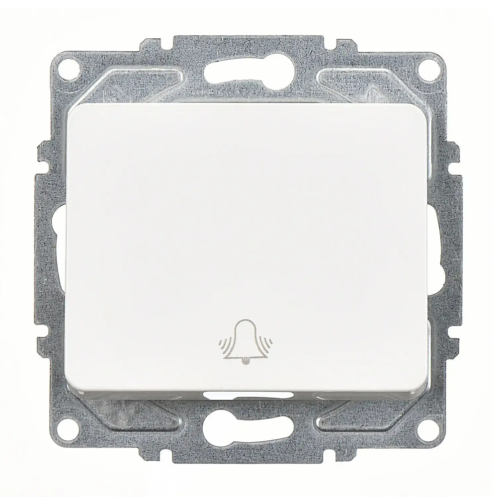 Fantasy Zil Butonu (klipsli), Beyaz (Mekanizma + Tuş/Kapak) - Günsan Elektrik