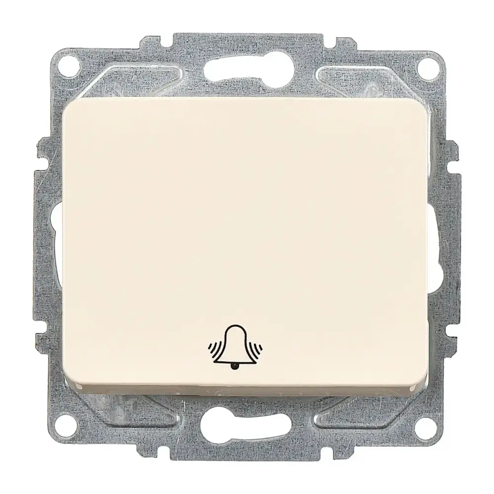 Fantasy Zil Butonu (klipsli), Krem (Mekanizma + Tuş/Kapak) 