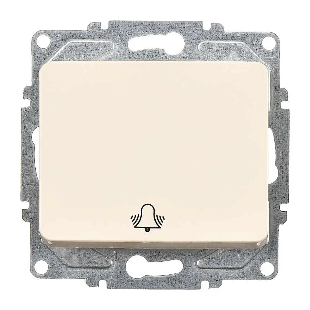 Fantasy Zil Butonu (klipsli), Krem (Mekanizma + Tuş/Kapak) - Günsan Elektrik