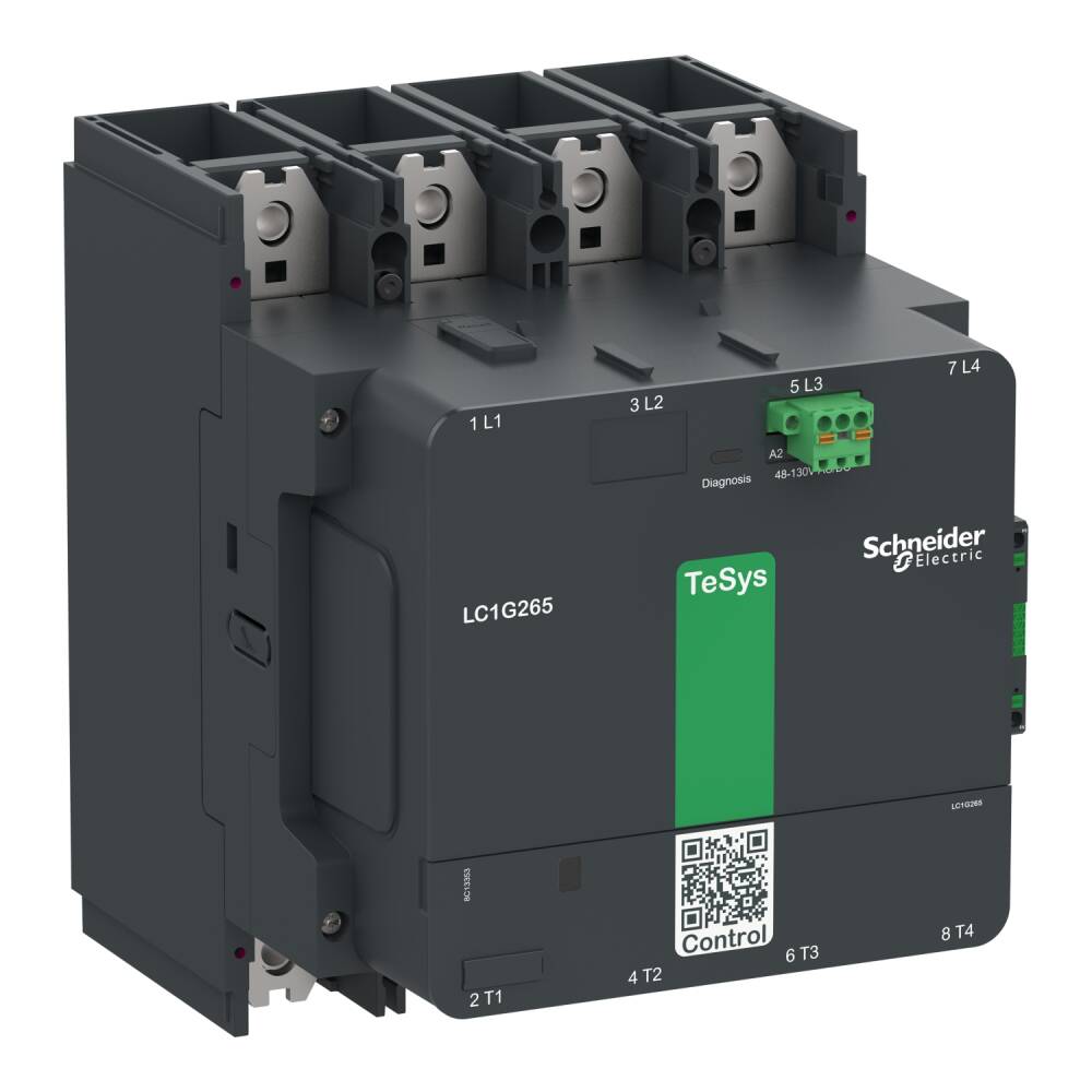 LC1G2654KUEN - TeSys Giga Kontaktör TeSysG265 4P Standart 100-250V ACDC - 1