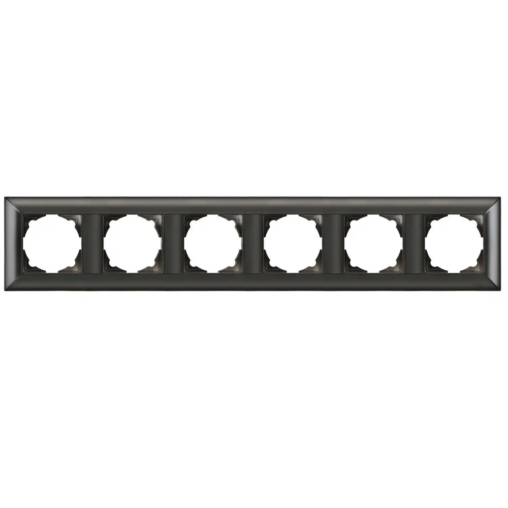 Neoline Altılı Çerçeve, Metalik Siyah - Günsan Elektrik