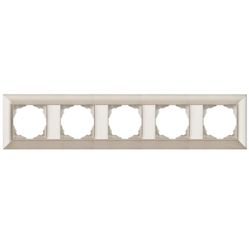 Neoline Beşli Çerçeve, Metalik Bej - Günsan Elektrik