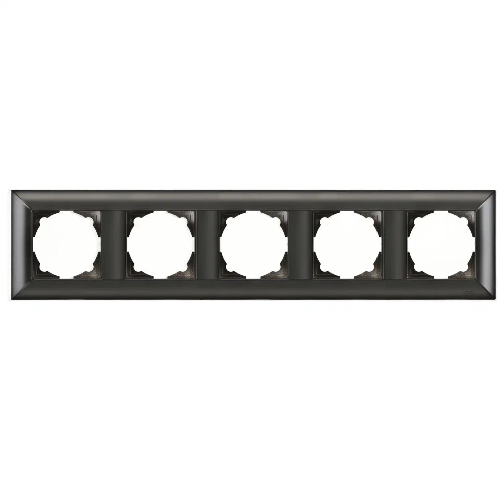 Neoline Beşli Çerçeve, Metalik Siyah - Günsan Elektrik