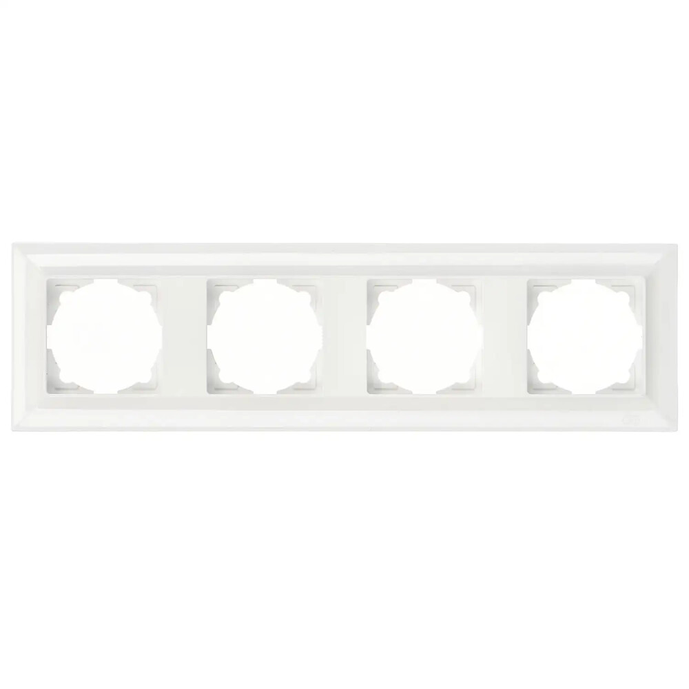 Neoline Dörtlü Çerçeve, Beyaz - Günsan Elektrik