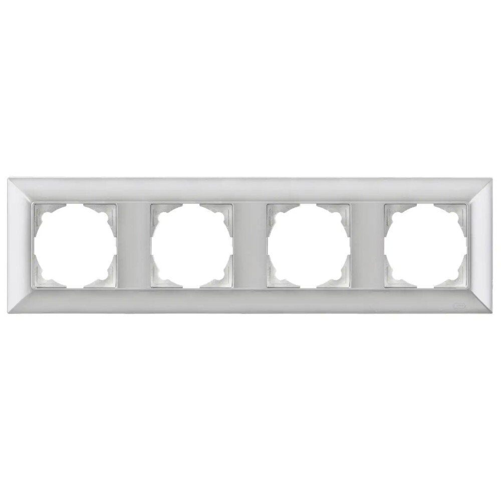 Neoline Dörtlü Çerçeve, Gümüş - Günsan Elektrik