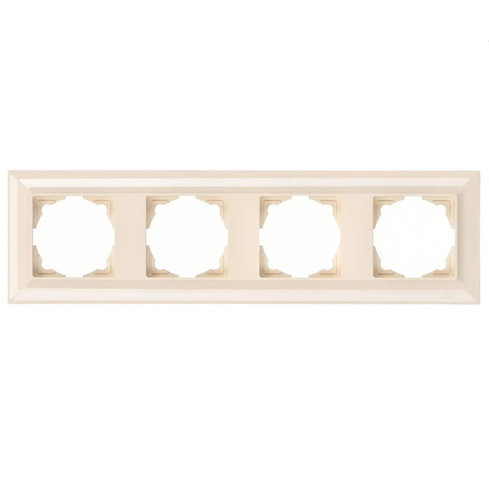 Neoline Dörtlü Çerçeve, Krem - Günsan Elektrik