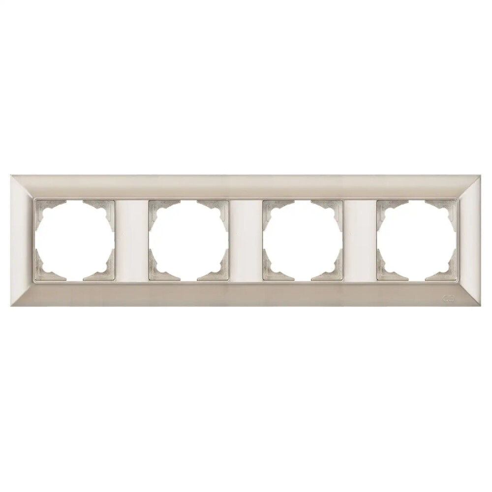 Neoline Dörtlü Çerçeve, Metalik Bej - Günsan Elektrik