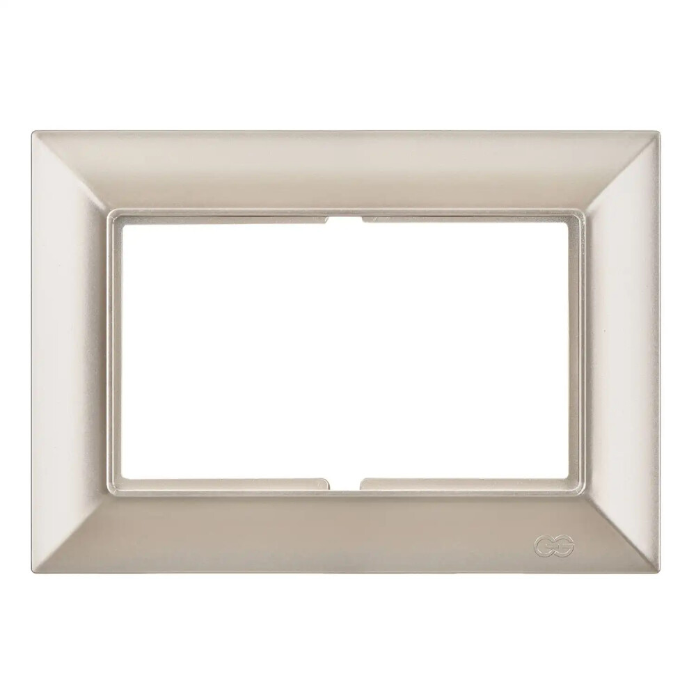 Neoline İkili Priz Çerçeve, Metalik Bej - Günsan Elektrik