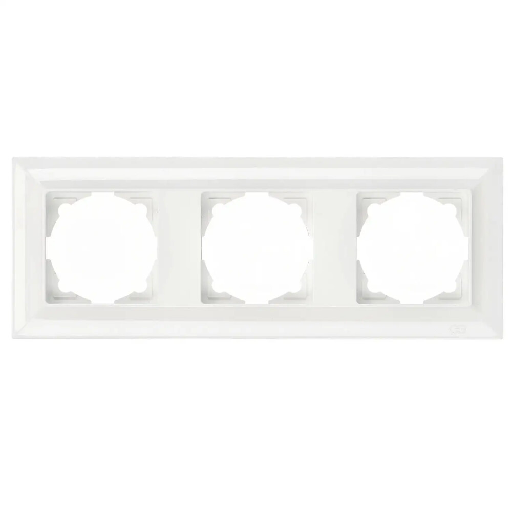 Neoline Üçlü Çerçeve, Beyaz - Günsan Elektrik