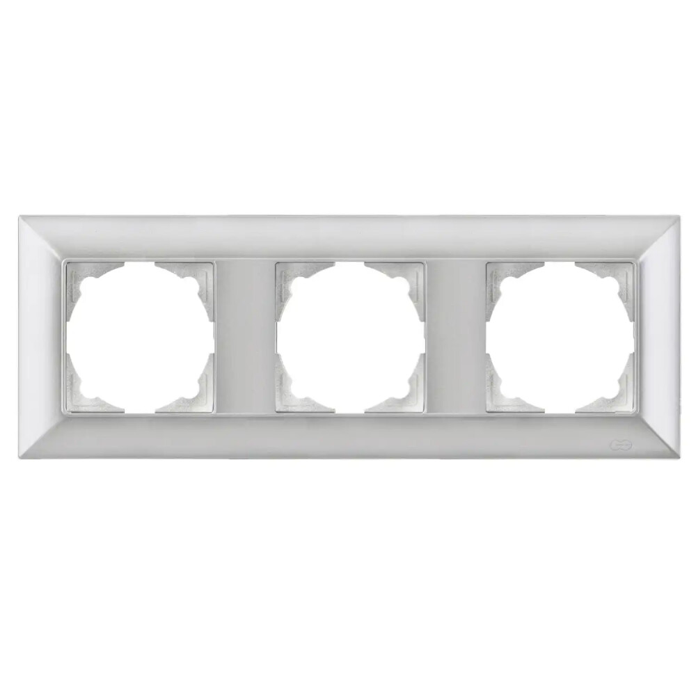 Neoline Üçlü Çerçeve, Gümüş - Günsan Elektrik