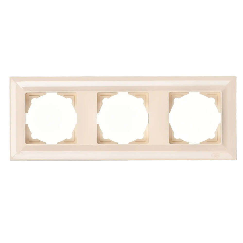 Neoline Üçlü Çerçeve, Krem - Günsan Elektrik