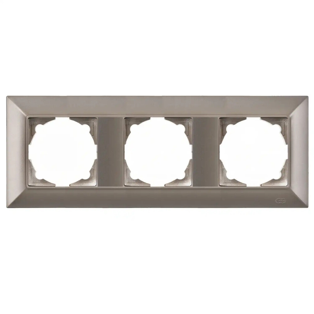 Neoline Üçlü Çerçeve, Mocha - Günsan Elektrik