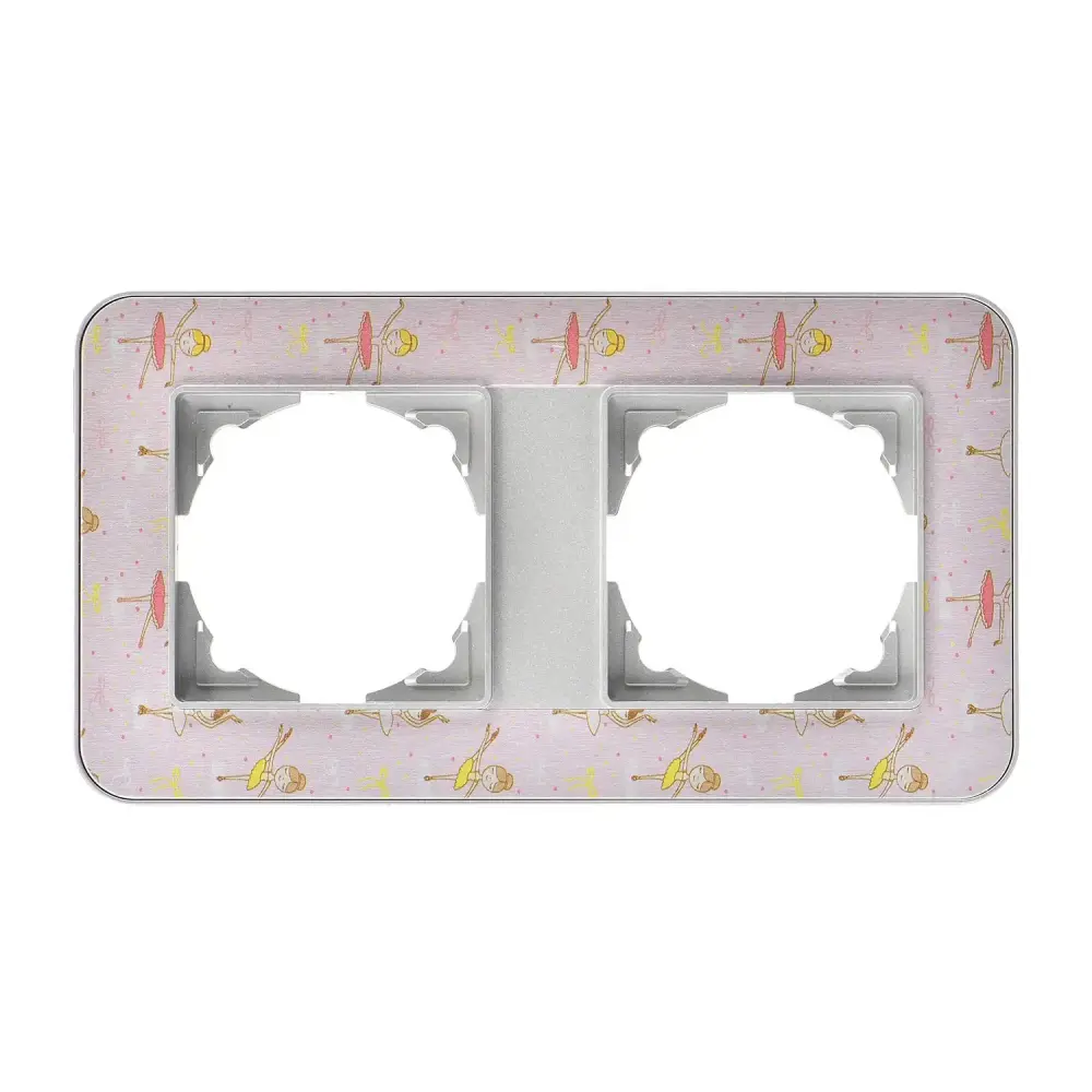 Radius Design İkili Çerçeve, Gümüş / Pinky Ballerina - Günsan