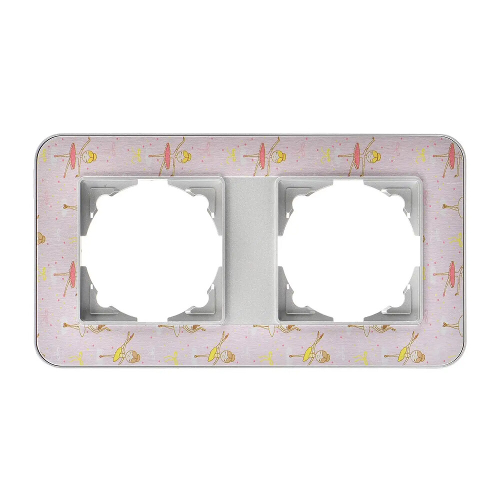 Radius Design İkili Çerçeve, Gümüş / Pinky Ballerina - Günsan Elektrik